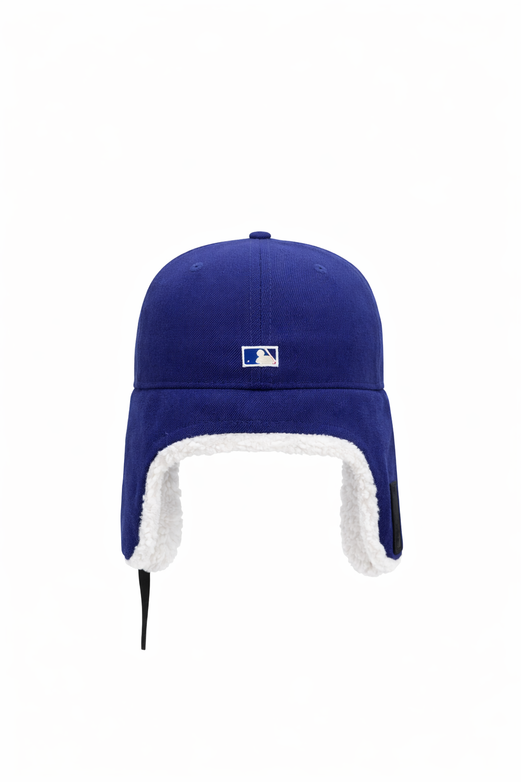 Los Angeles Dodgers Blue Sherpa Ear Flap Fitted World Series Patch