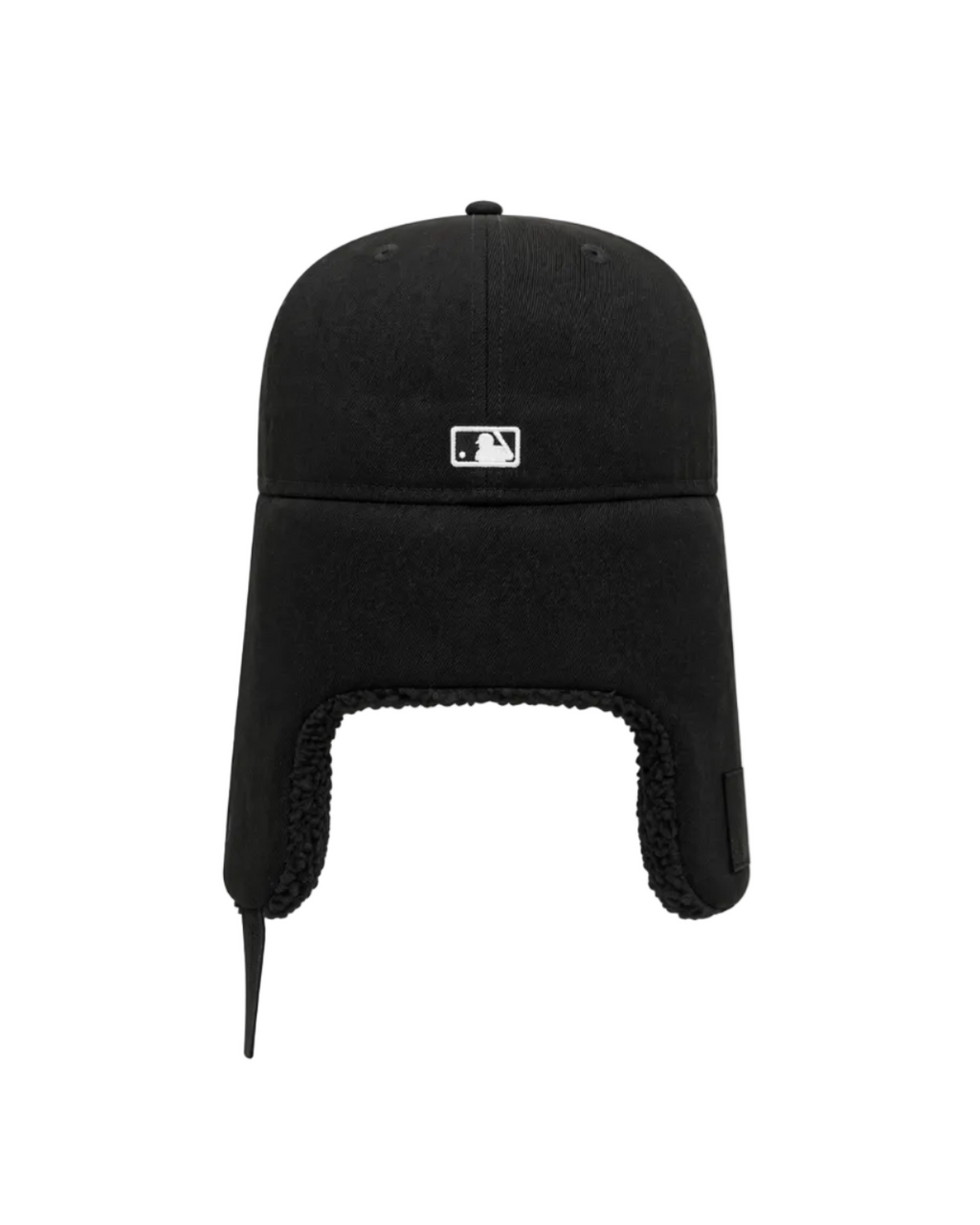 Chicago White Sox Black Sherpa Ear Flap Fitted Patch