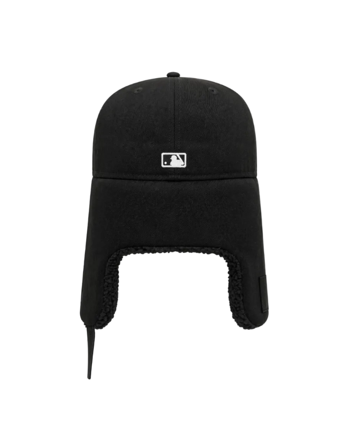Chicago White Sox Black Sherpa Ear Flap Fitted Patch