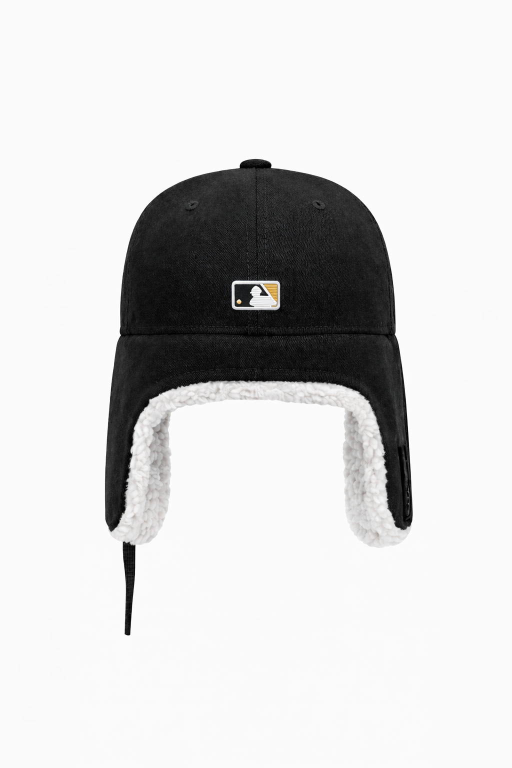 San Diego Padres Black Sherpa Ear Flap Fitted Postseason Patch