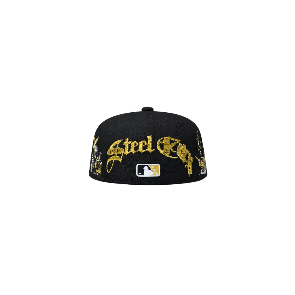 Pittsburgh Pirates Black Fitted Hat
