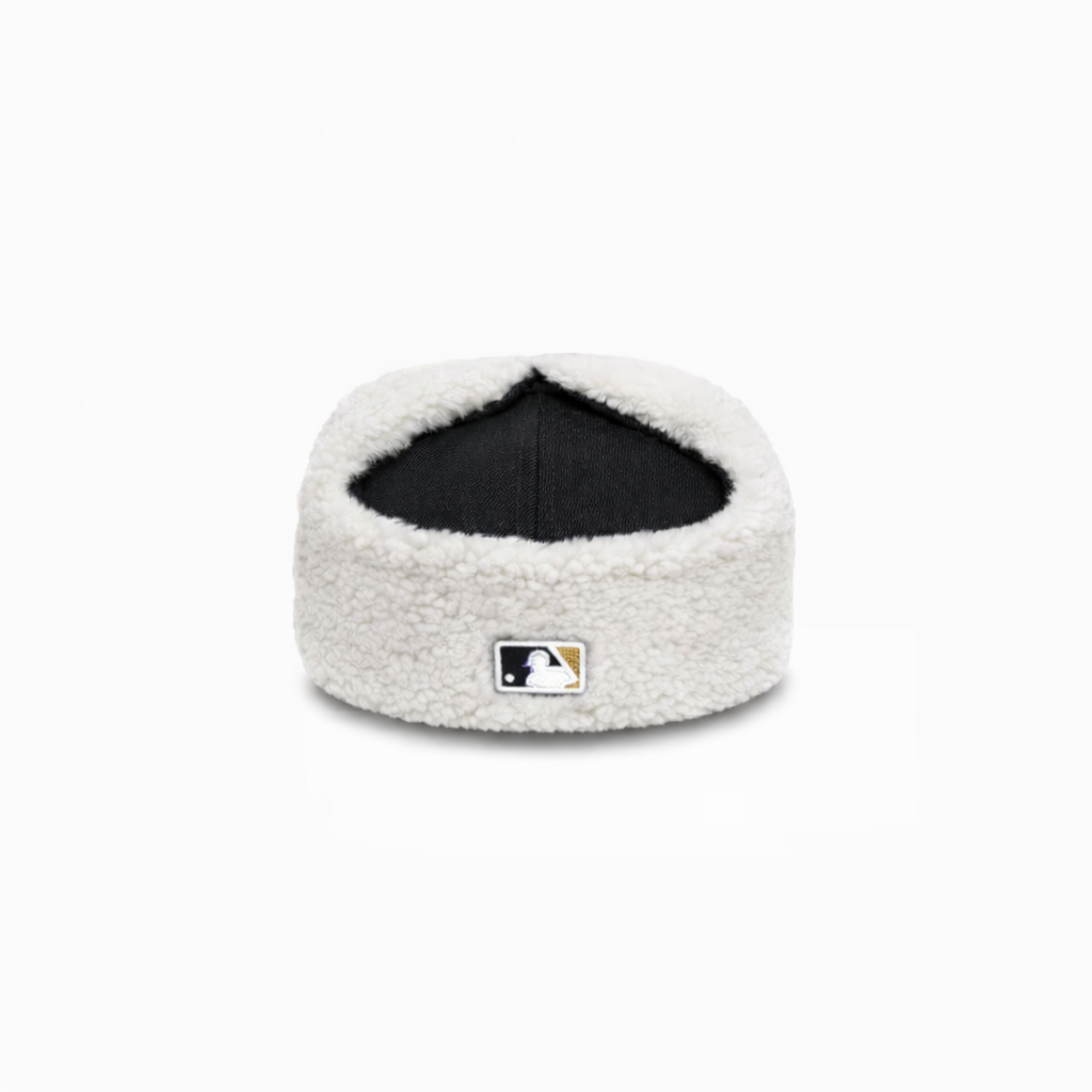 San Diego Padres Black Sherpa Ear Flap Fitted Postseason Patch