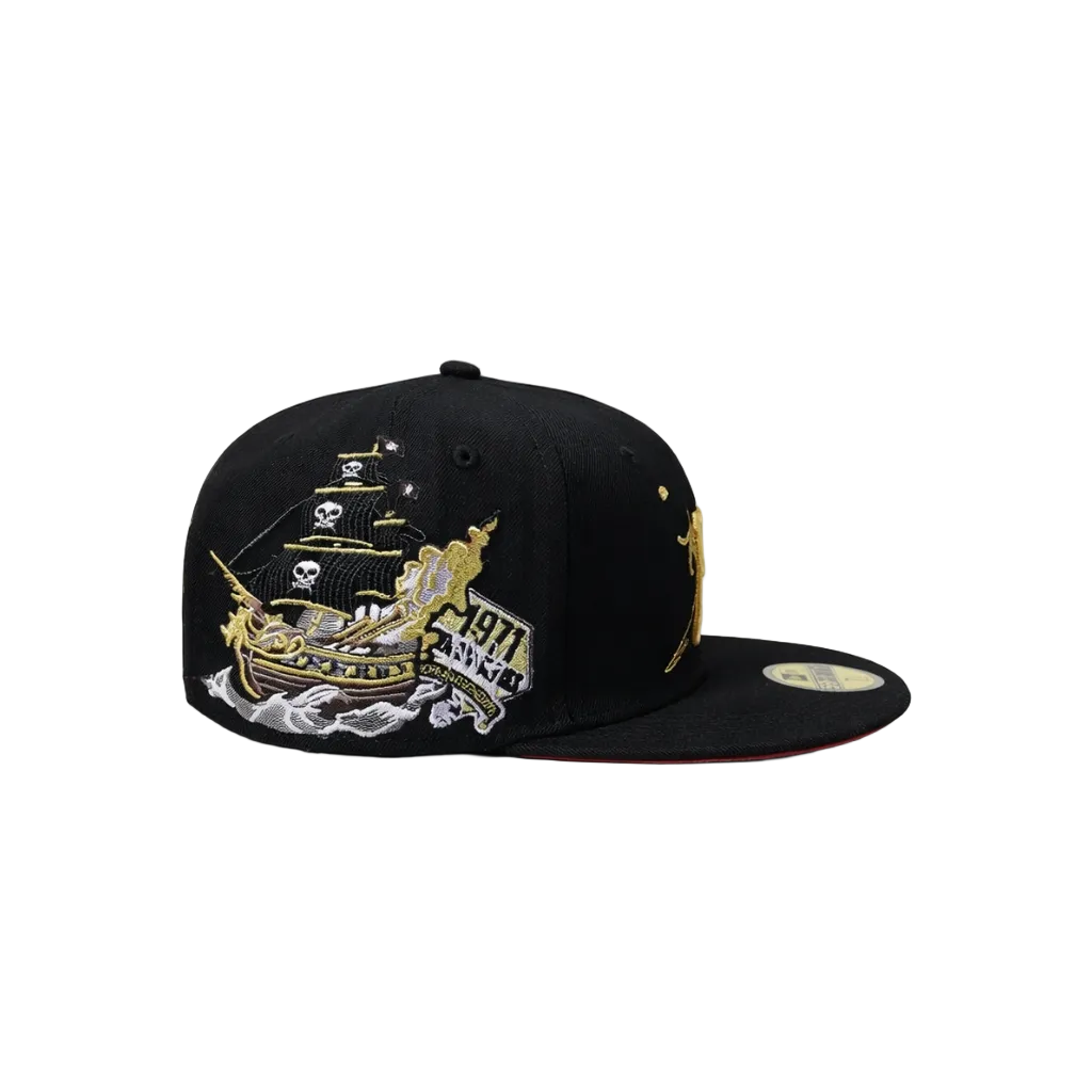 Pittsburgh Pirates Black Fitted Hat