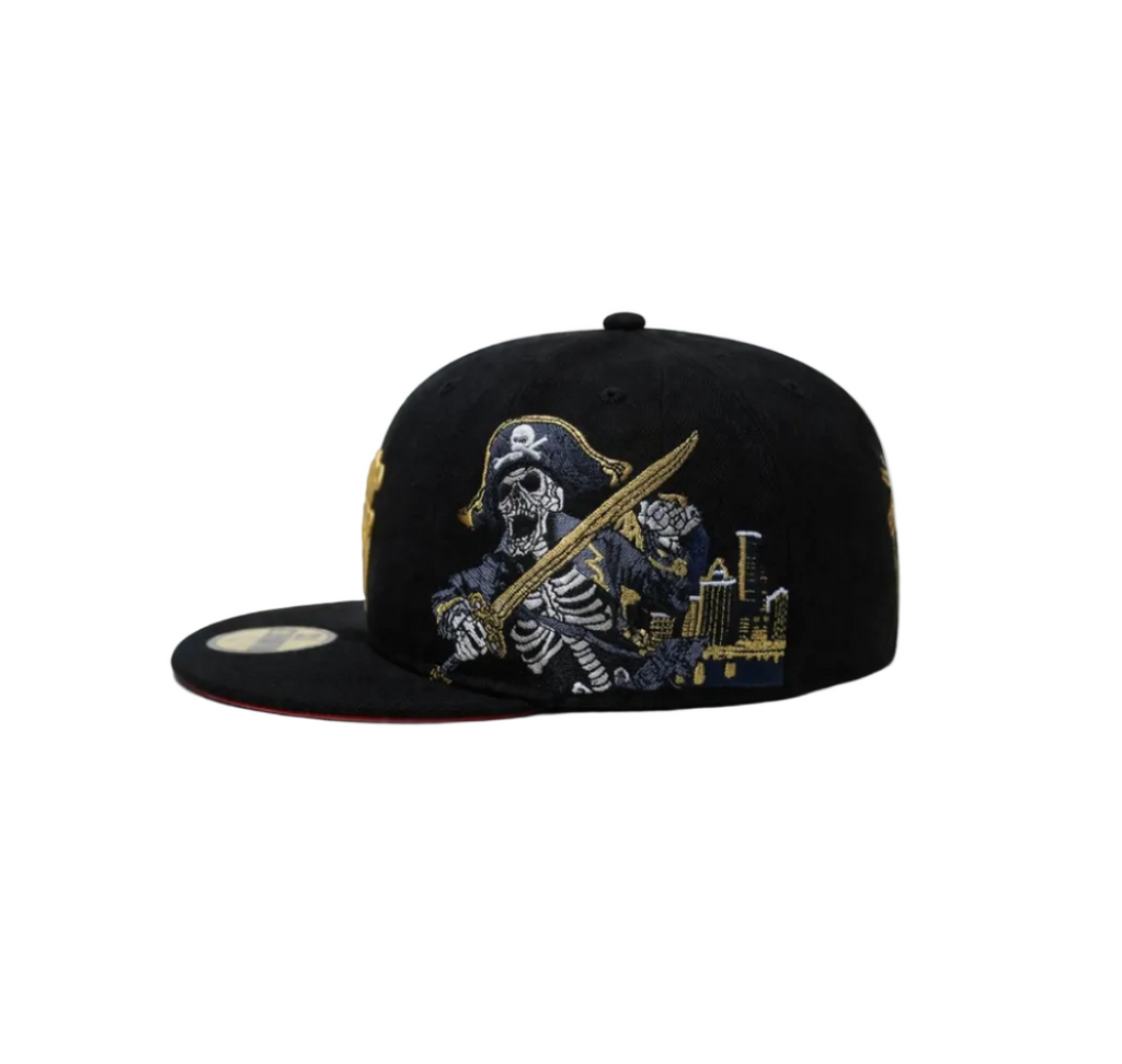 Pittsburgh Pirates Black Fitted Hat
