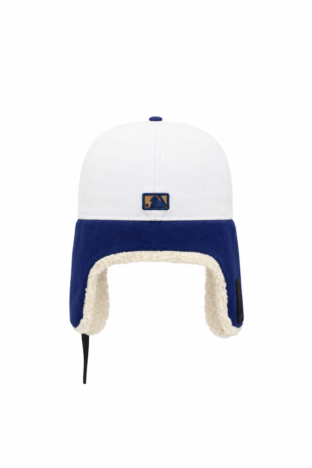 Los Angeles Dodgers White Blue Sherpa Ear Flap Fitted 1981 World Series Patch