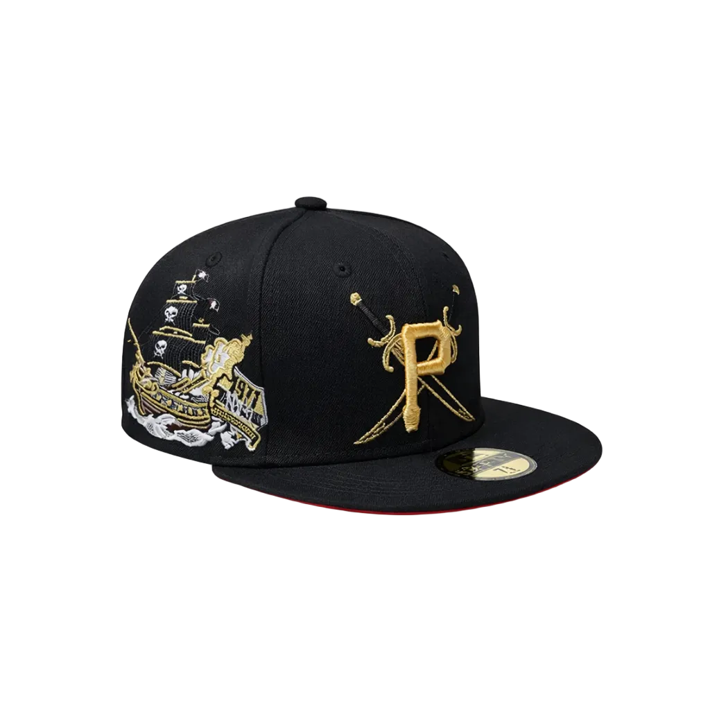 Pittsburgh Pirates Black Fitted Hat