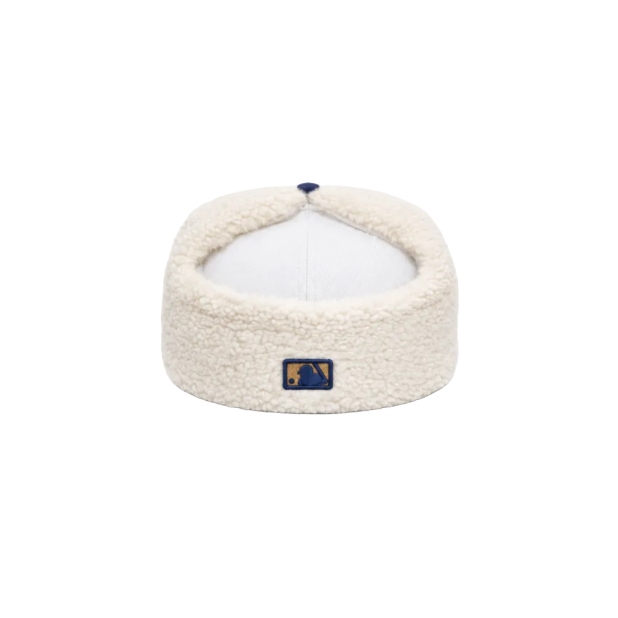 Los Angeles Dodgers White Blue Sherpa Ear Flap Fitted 1981 World Series Patch