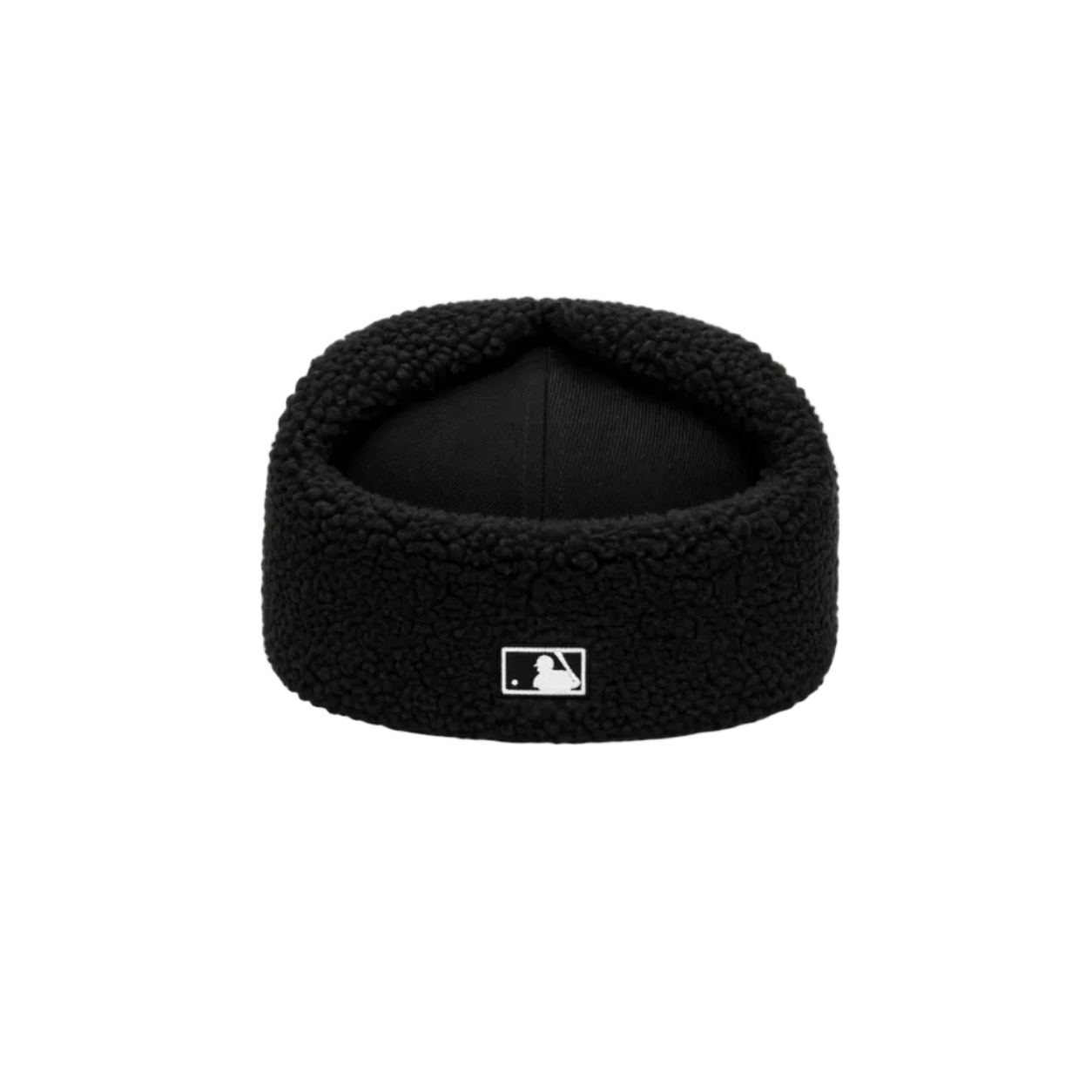 Chicago White Sox Black Sherpa Ear Flap Fitted Patch