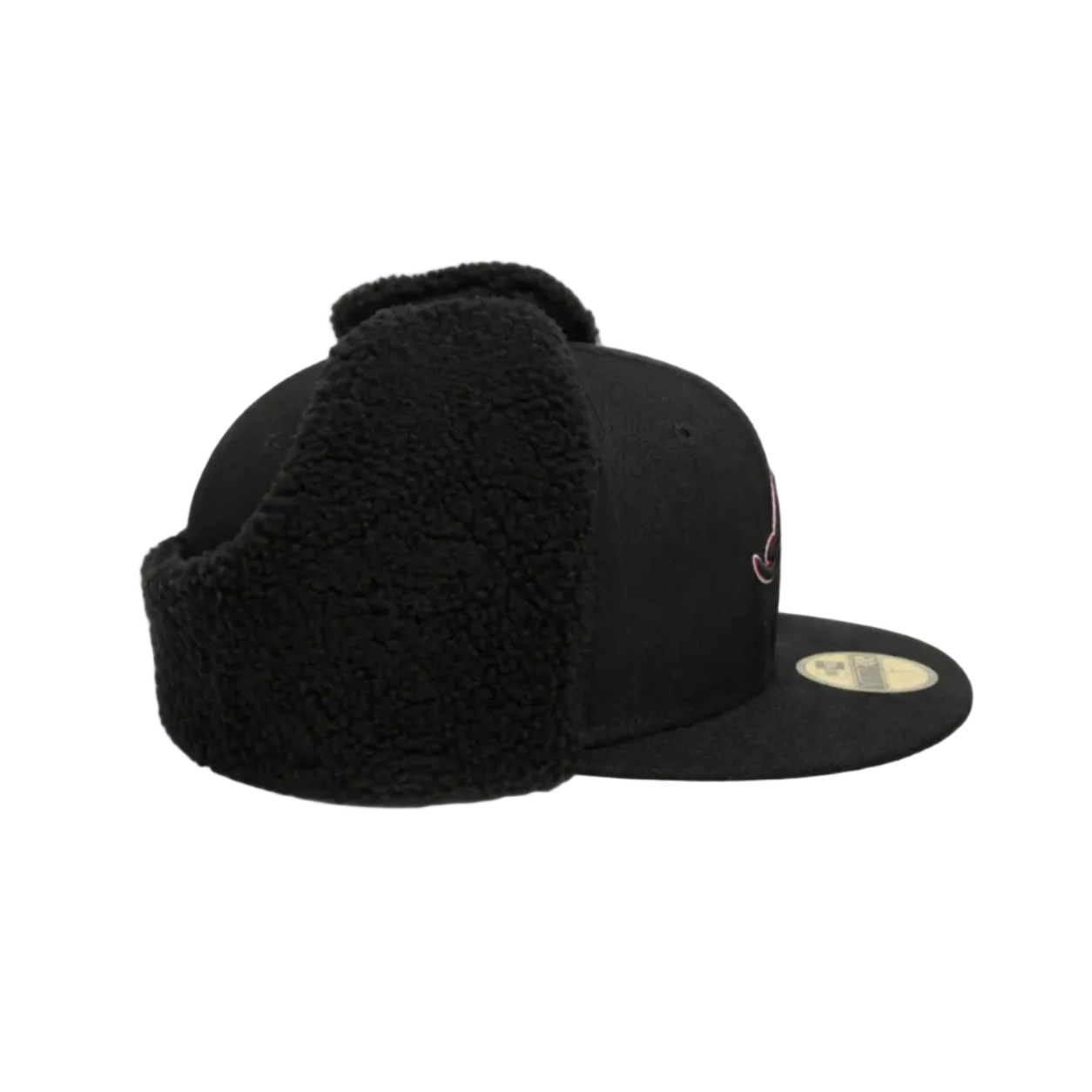 Atlanta Braves Black Sherpa Ear Flap Fitted All-Star Game Patch