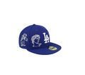 Los Angeles Dodgers Royal Blue Renaissance Sketch Fitted Hat