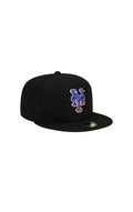 Black New York Mets Basic Fitted Hat
