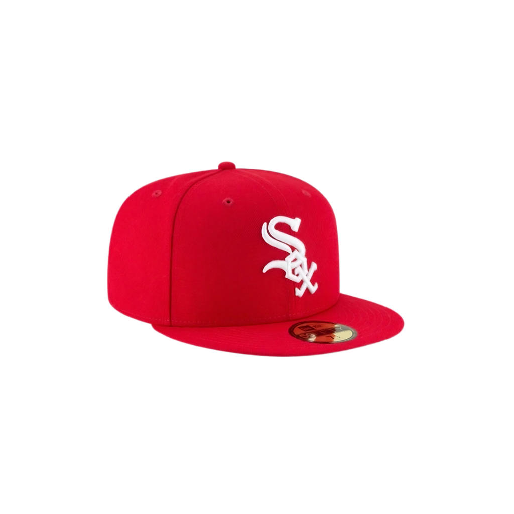 Chicago White Sox red basic fitted hat