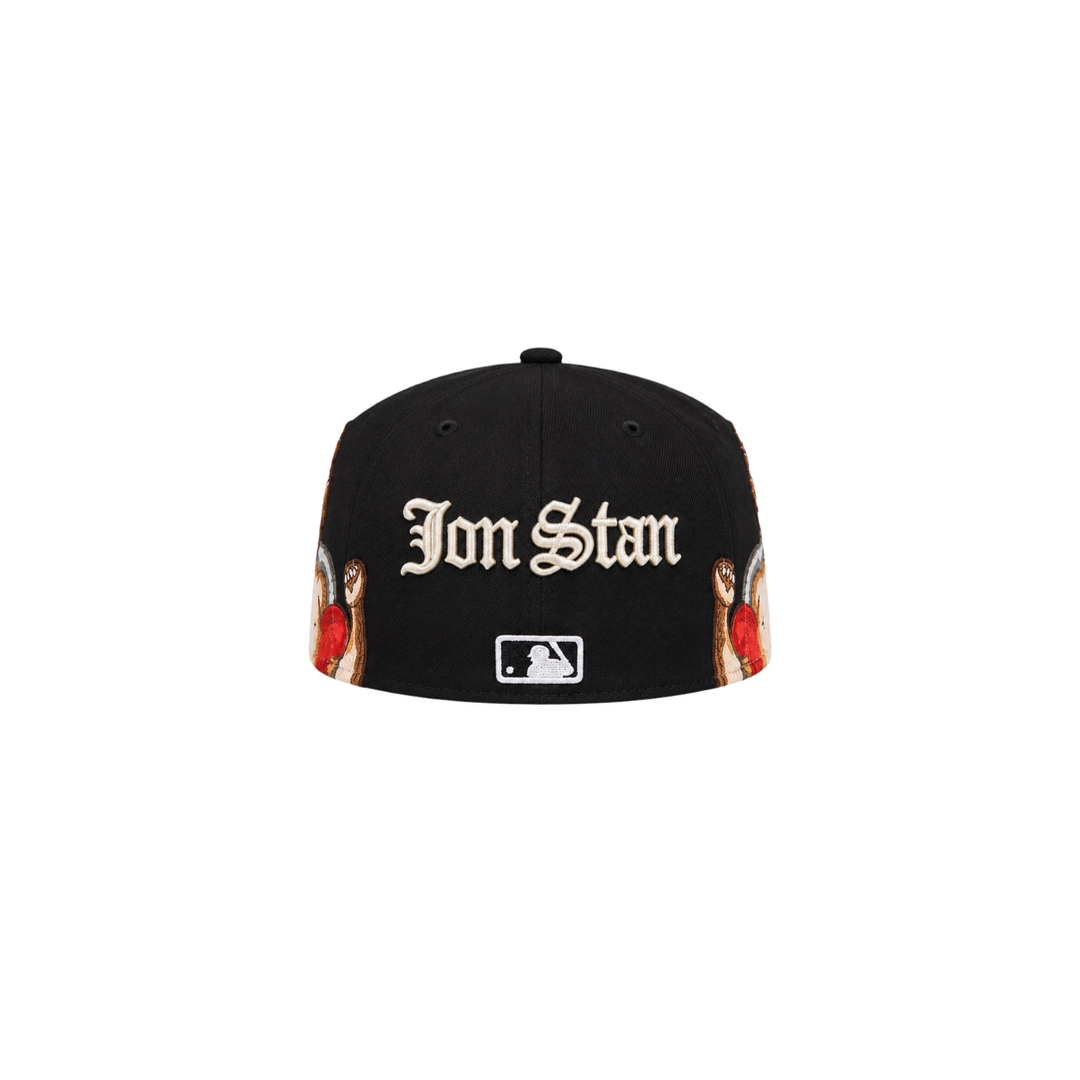 Boston Red Sox black cupid embroidery fitted hat