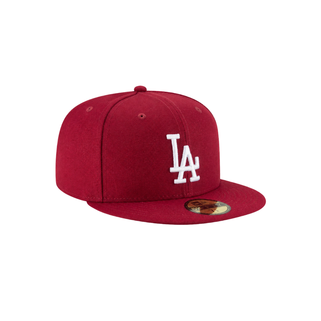 LA Dodgers Red Wine basic fitted hat