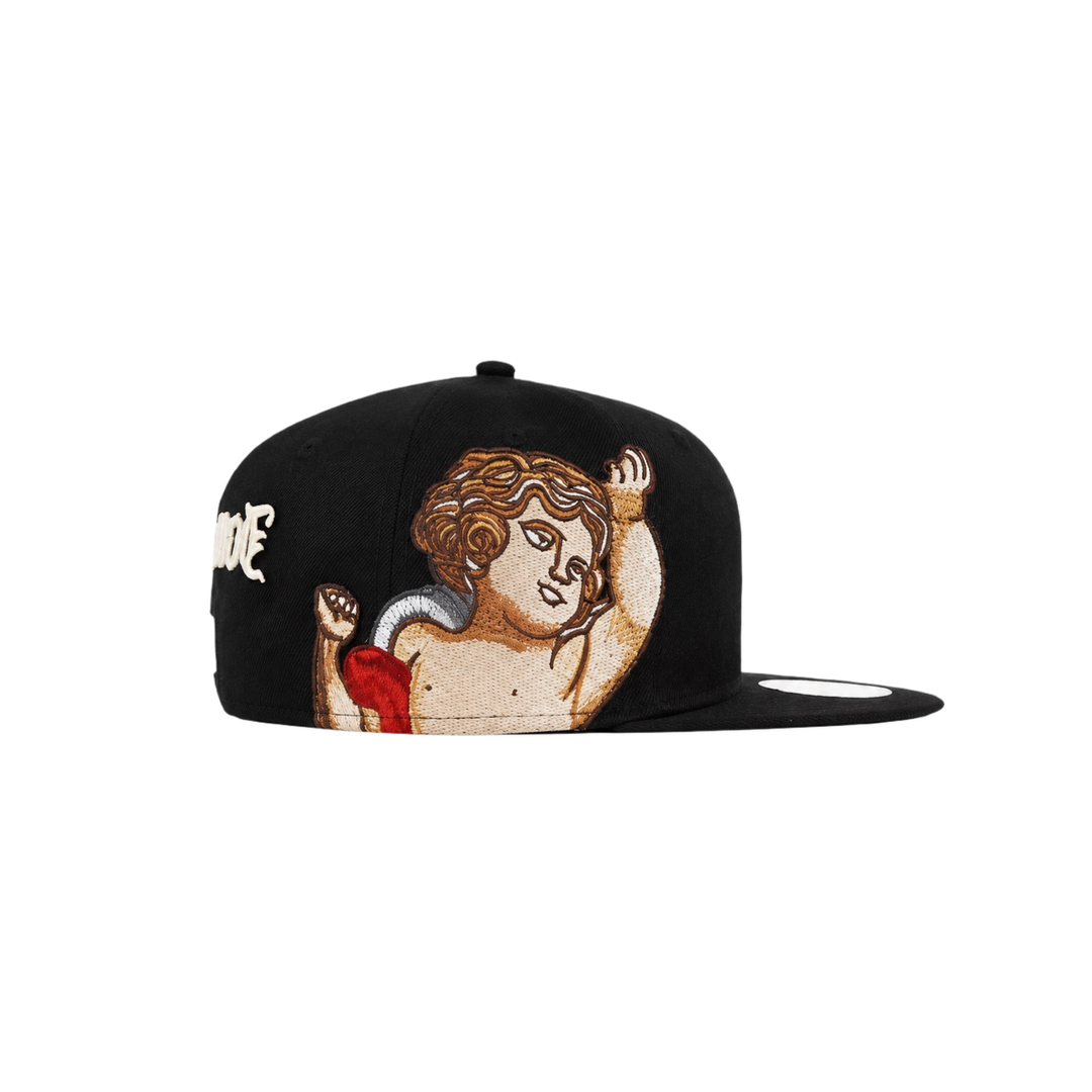 Boston Red Sox black cupid embroidery fitted hat