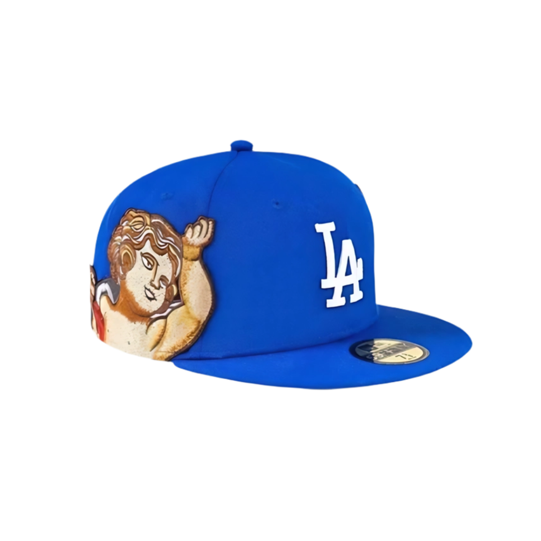 LA Dodgers Blue cupid embroidery fitted hat