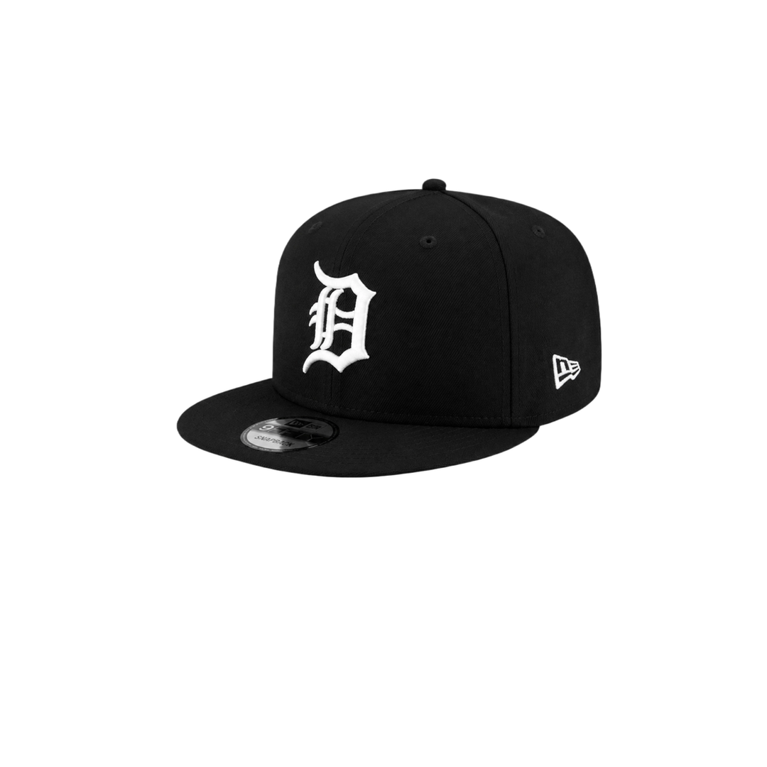 Detroit Tigers black basic fitted hat
