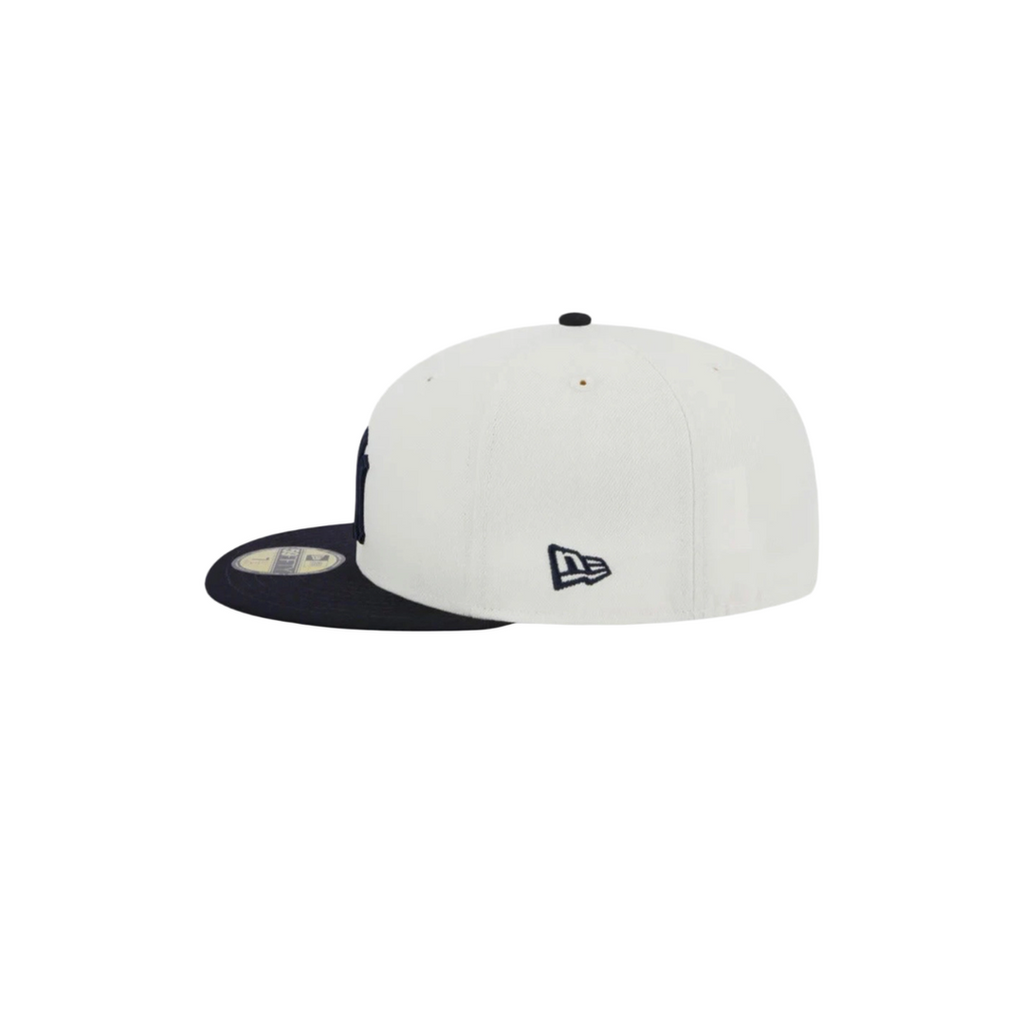 New York Yankees black white two-tone basic fitted hat