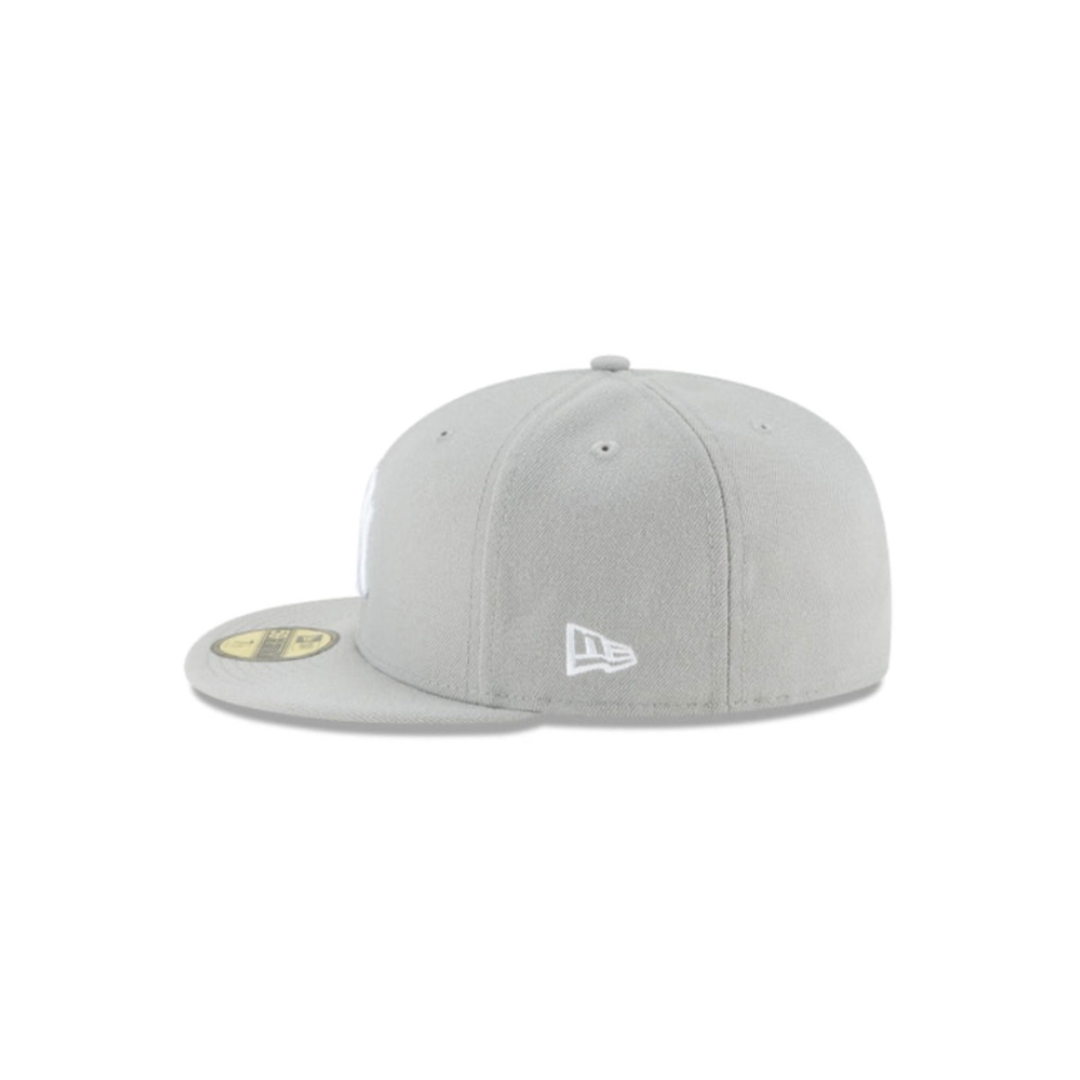New York Yankees grey basic fitted hat