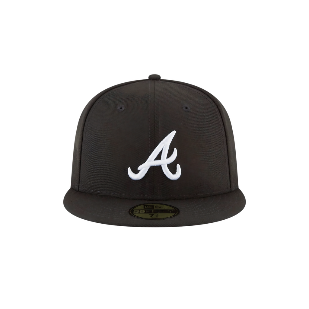 Atlanta Braves black basic fitted hat