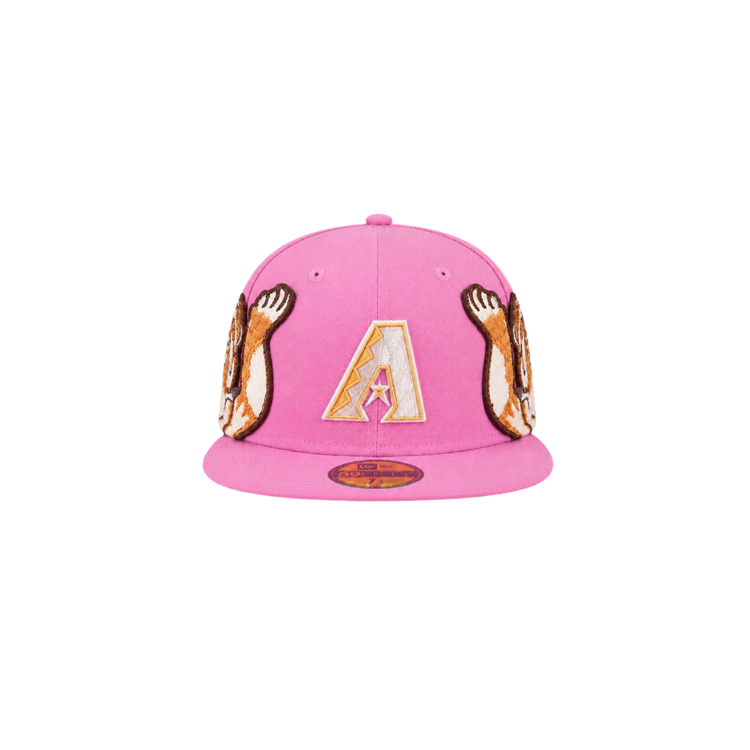 Arizona Diamondbacks pink cupid embroidery fitted hat