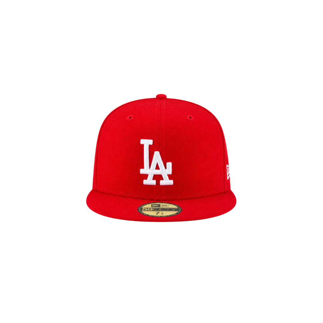 LA Dodgers classic red basic fitted hat