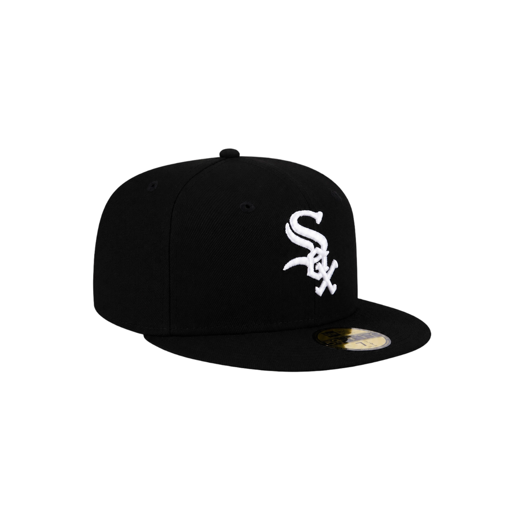 Chicago White Sox black basic fitted hat