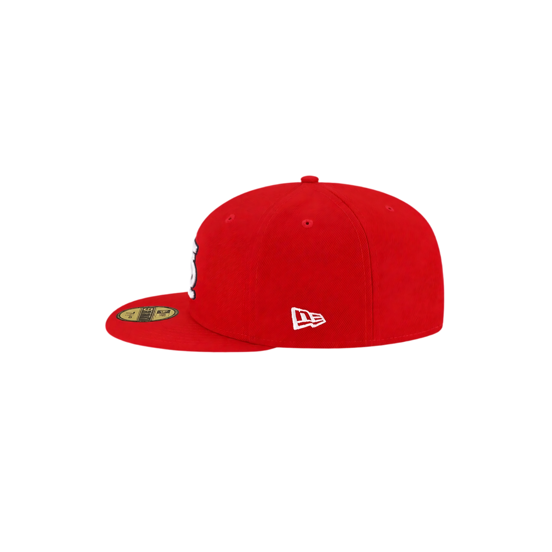 St. Louis Cardinals red basic fitted hat