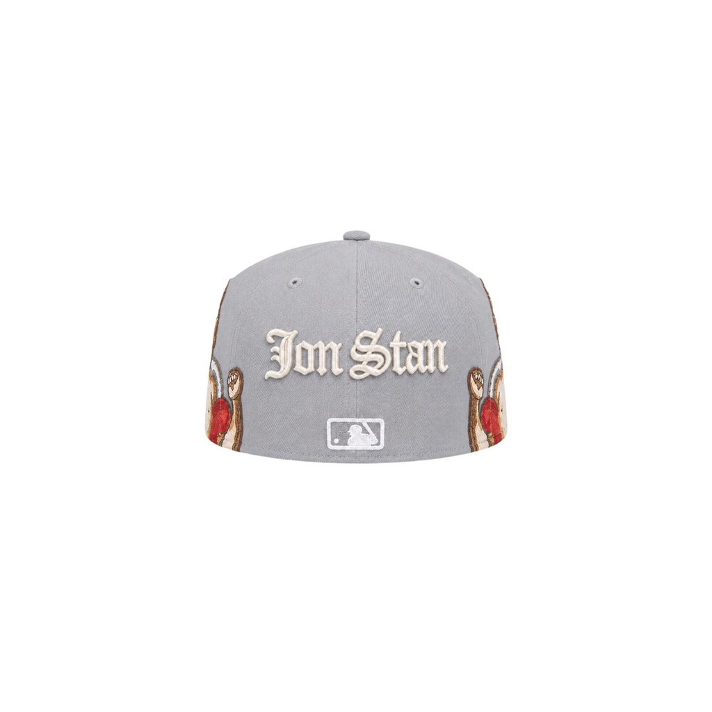 New York Yankees grey cupid embroidery fitted hat