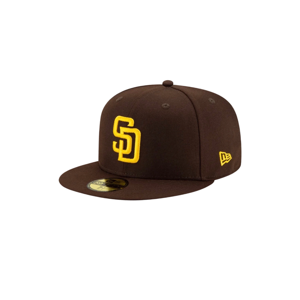 San Diego Padres brown basic fitted hat
