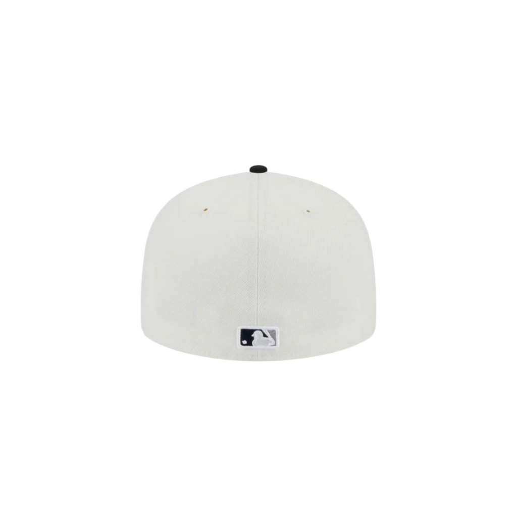 New York Yankees black white two-tone basic fitted hat