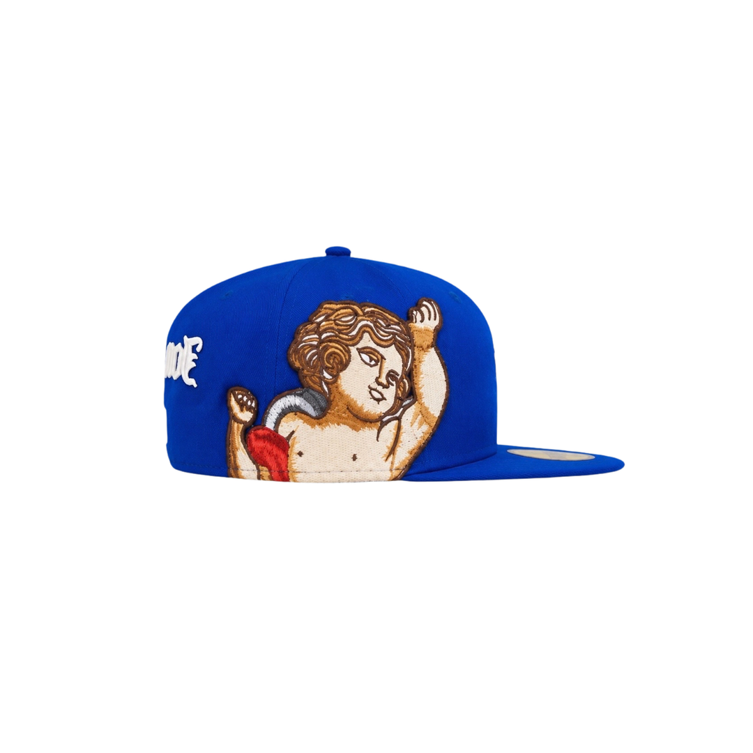 New York Yankees Royal Blue cupid embroidery fitted hat