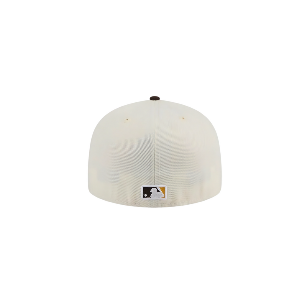 San Diego Padres cream brown basic fitted hat