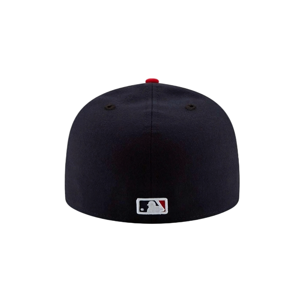 Cleveland Guardians navy red basic fitted hat