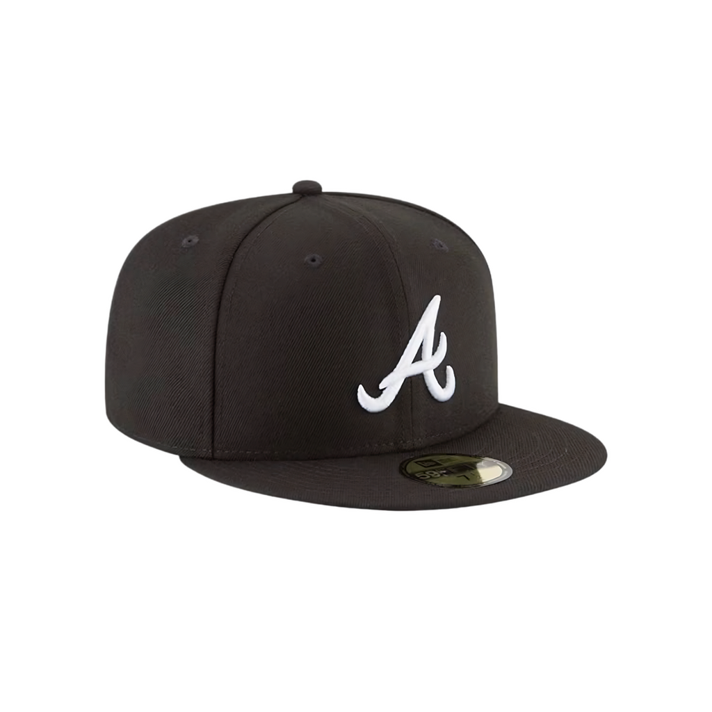 Atlanta Braves black basic fitted hat