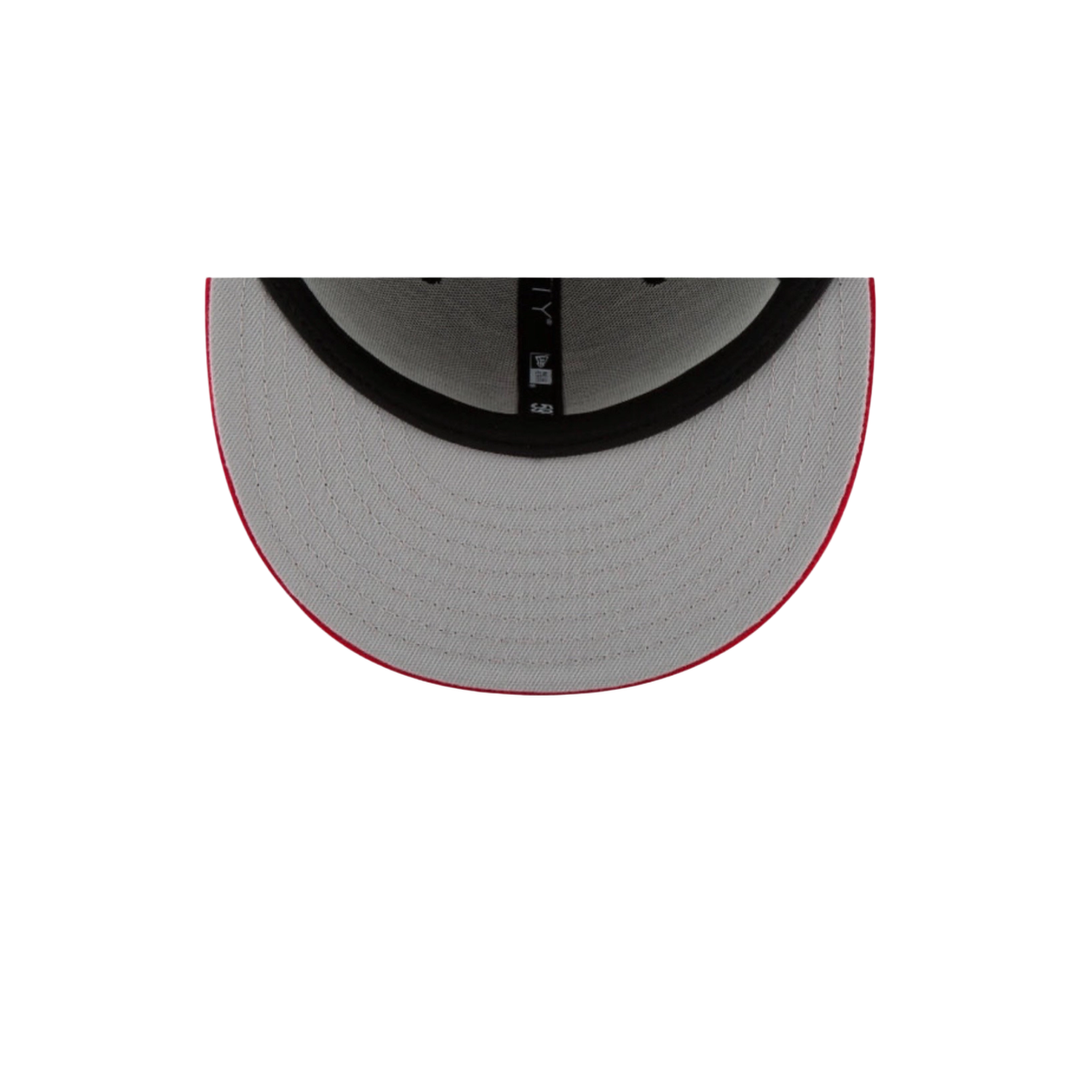 LA Dodgers Red Wine basic fitted hat