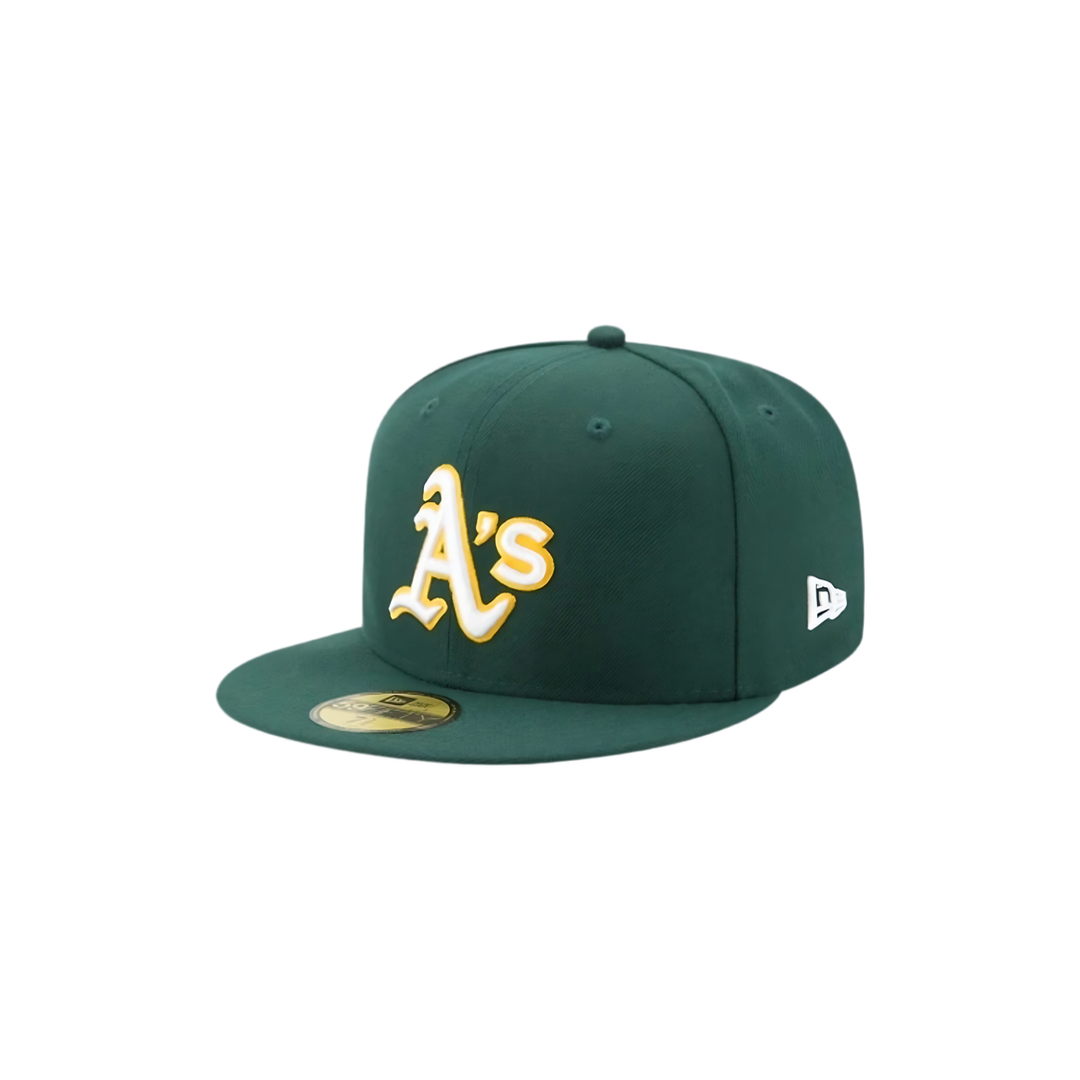Oakland A's green basic fitted hat