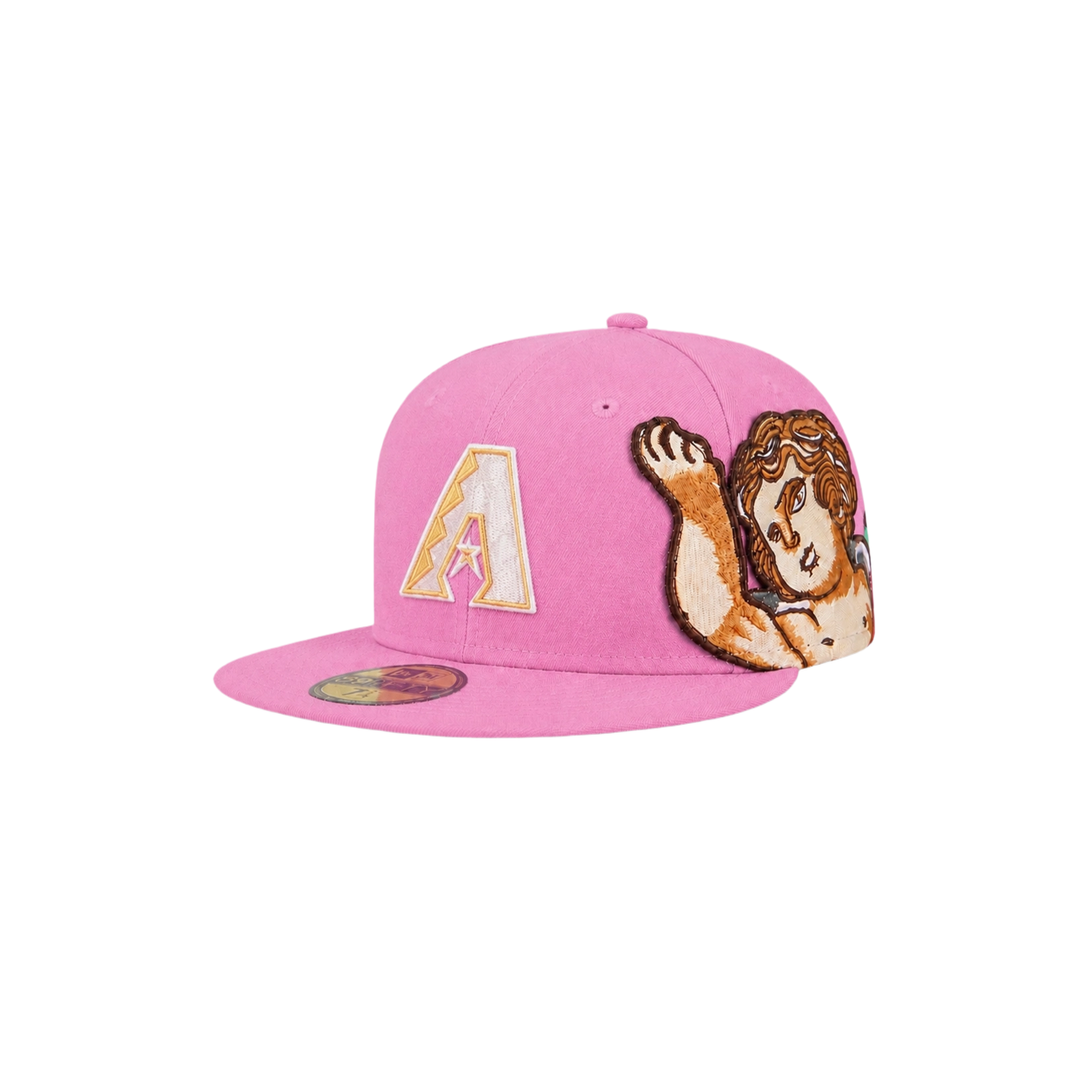 Arizona Diamondbacks pink cupid embroidery fitted hat
