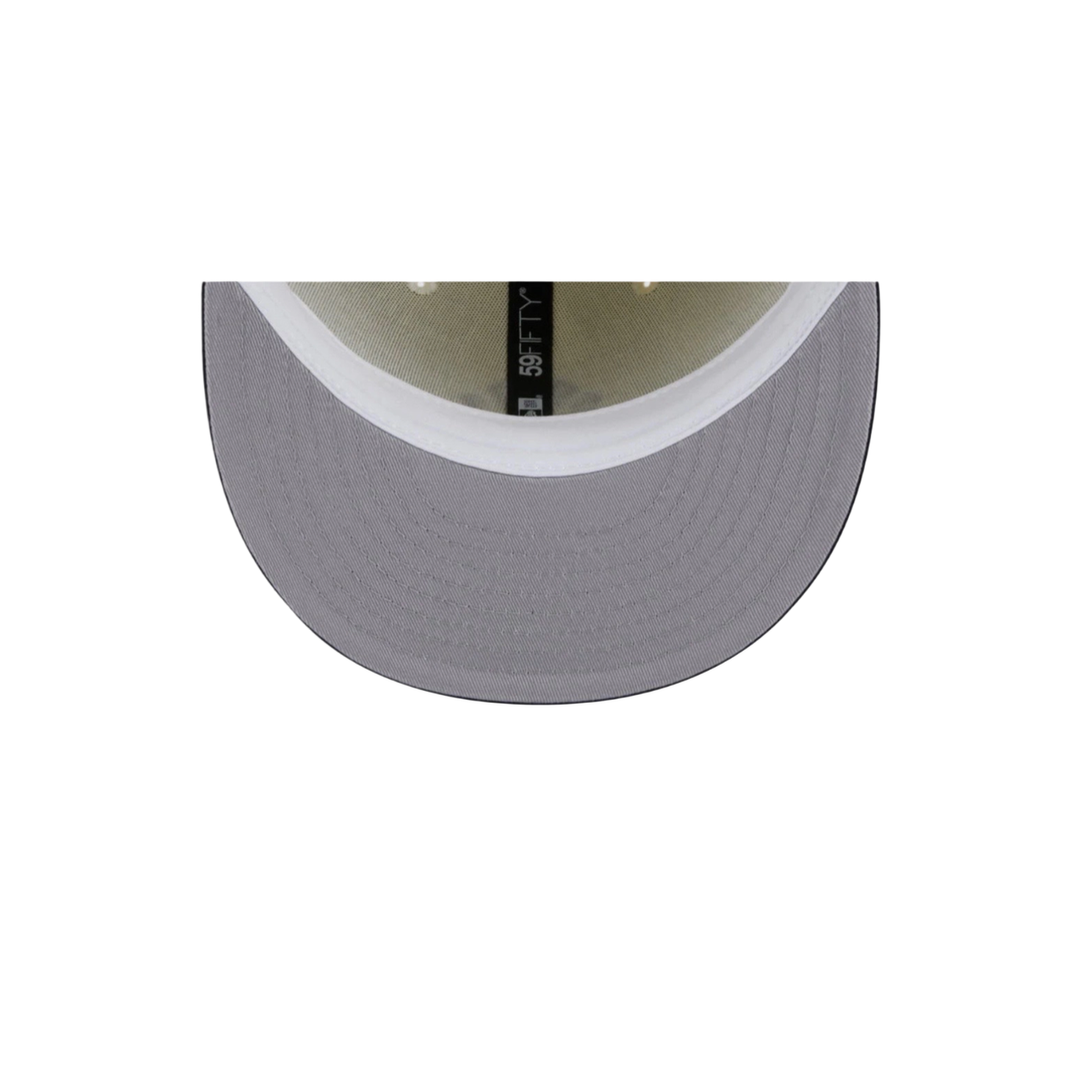 New York Yankees black white two-tone basic fitted hat