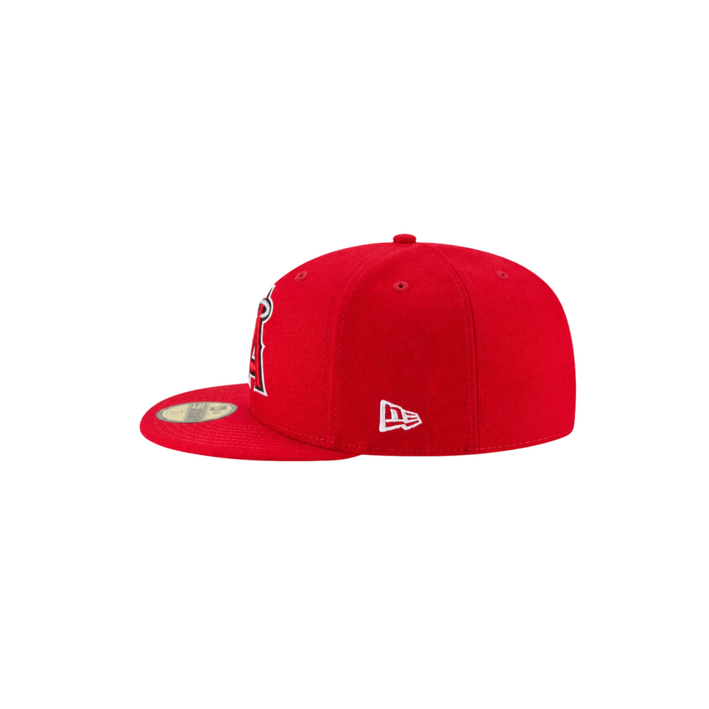 Los Angeles Angels red basic fitted hat