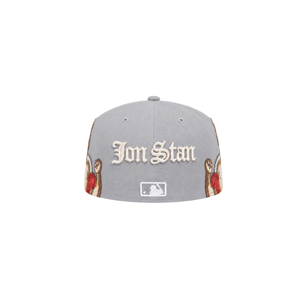 LA Dodgers gray cupid embroidery fitted hat