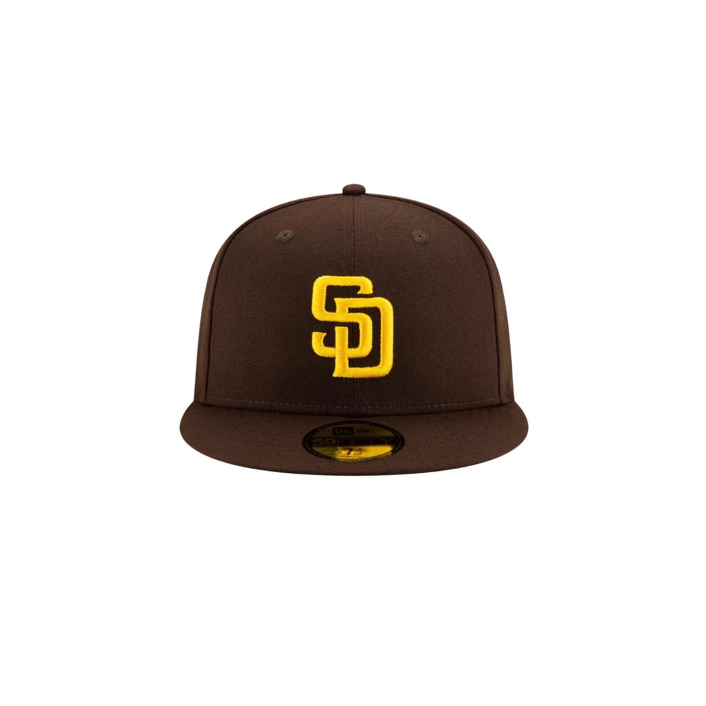 San Diego Padres brown basic fitted hat