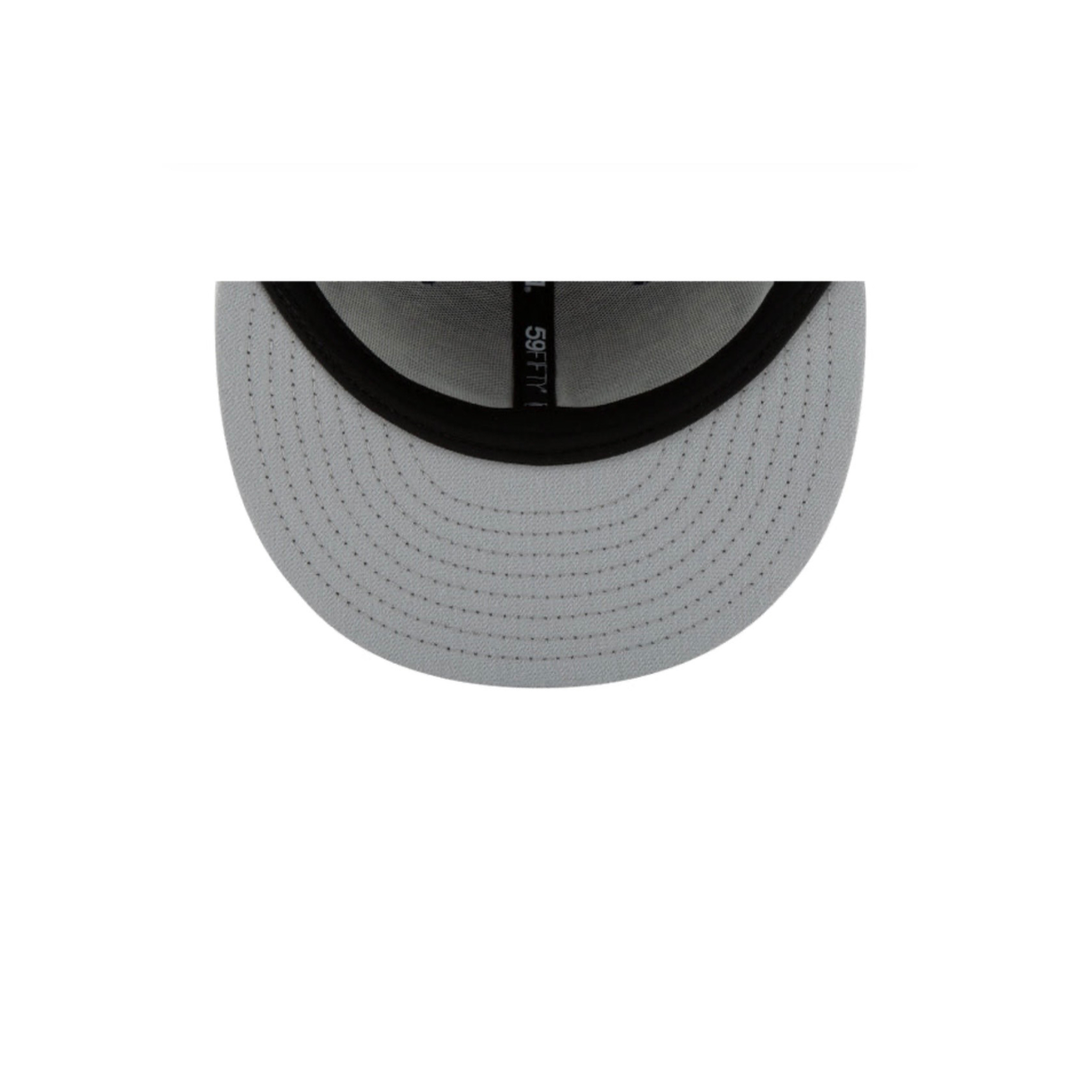 LA Dodgers white on white basic fitted hat