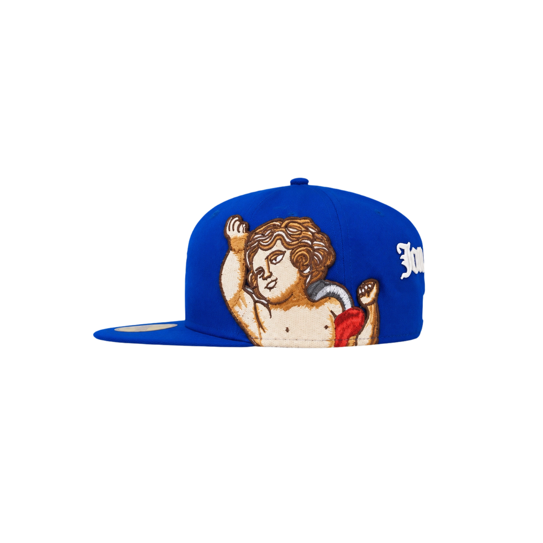 New York Yankees Royal Blue cupid embroidery fitted hat