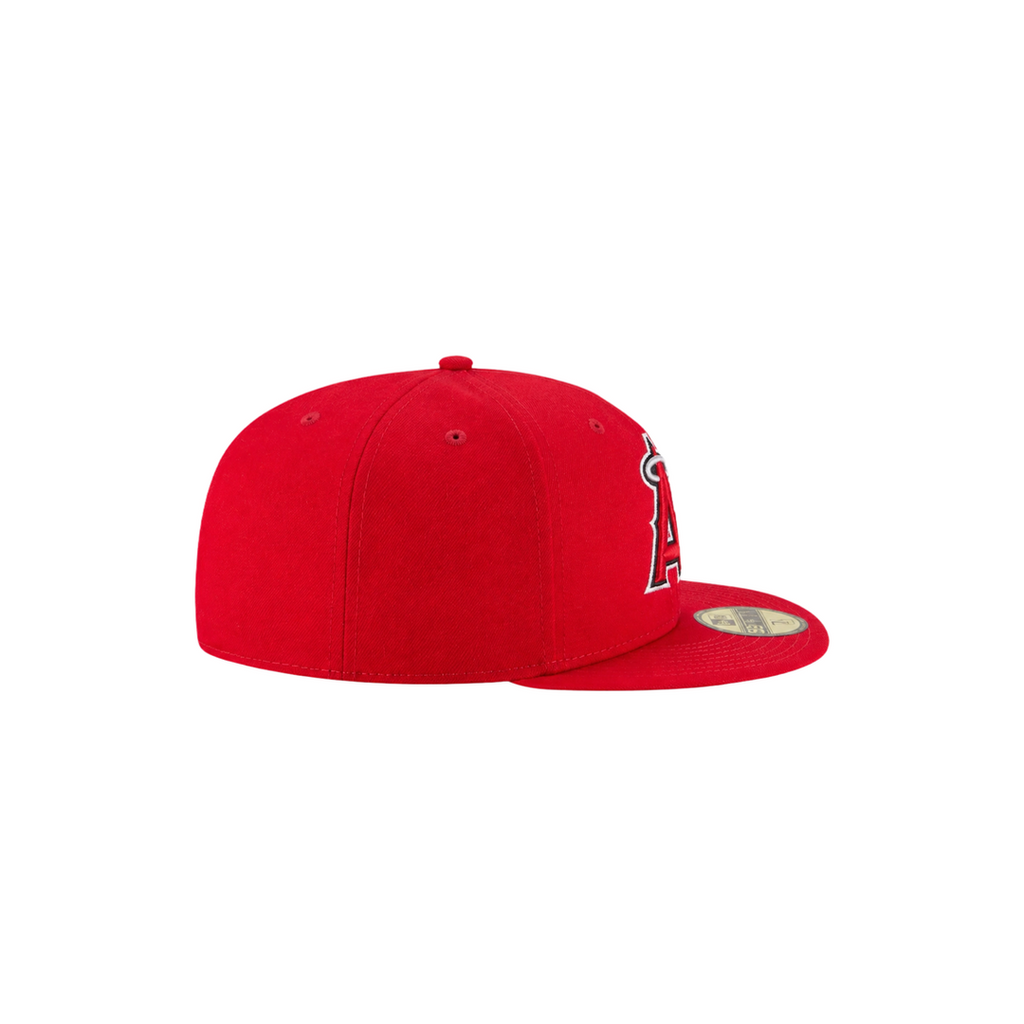 Los Angeles Angels red basic fitted hat