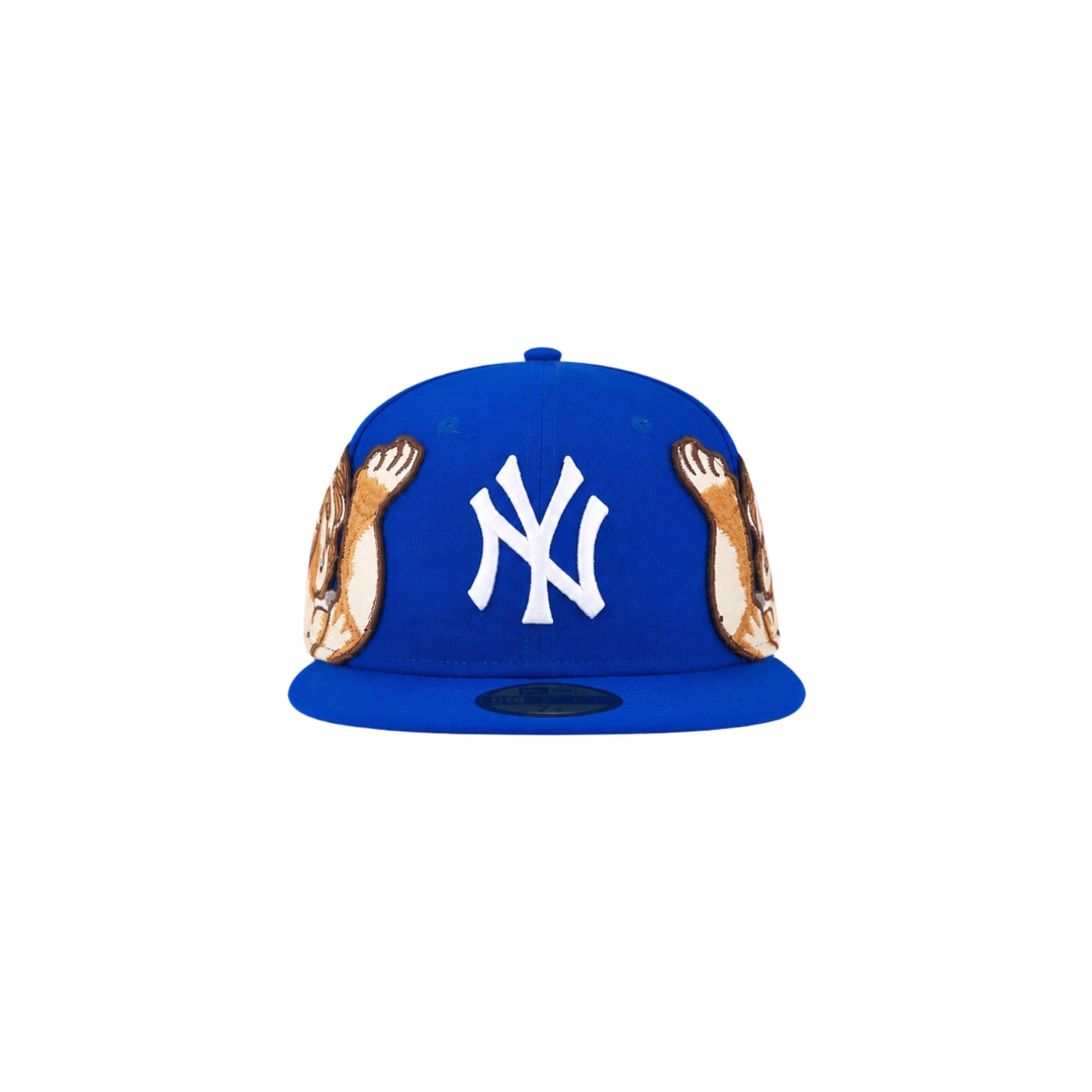 New York Yankees Royal Blue cupid embroidery fitted hat