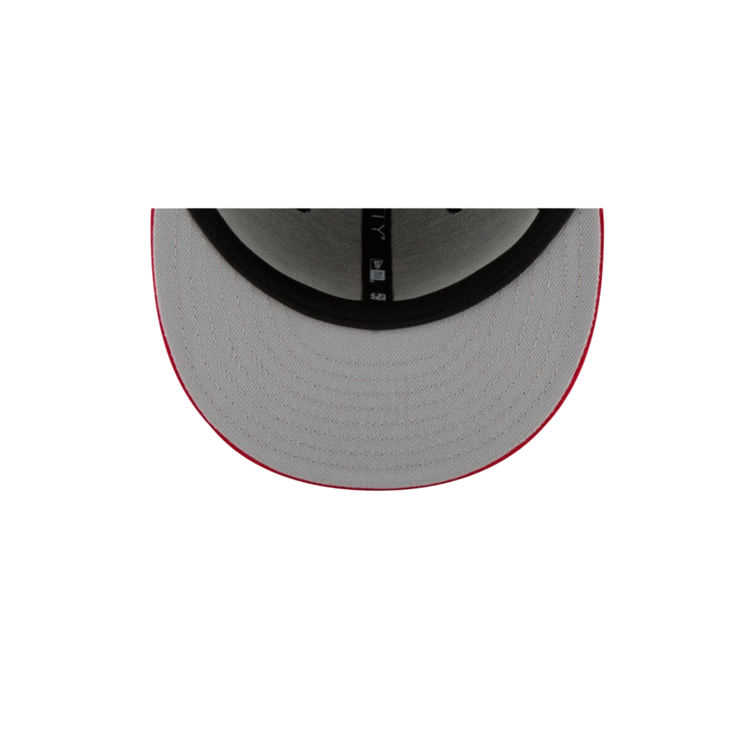 Los Angeles Angels red basic fitted hat