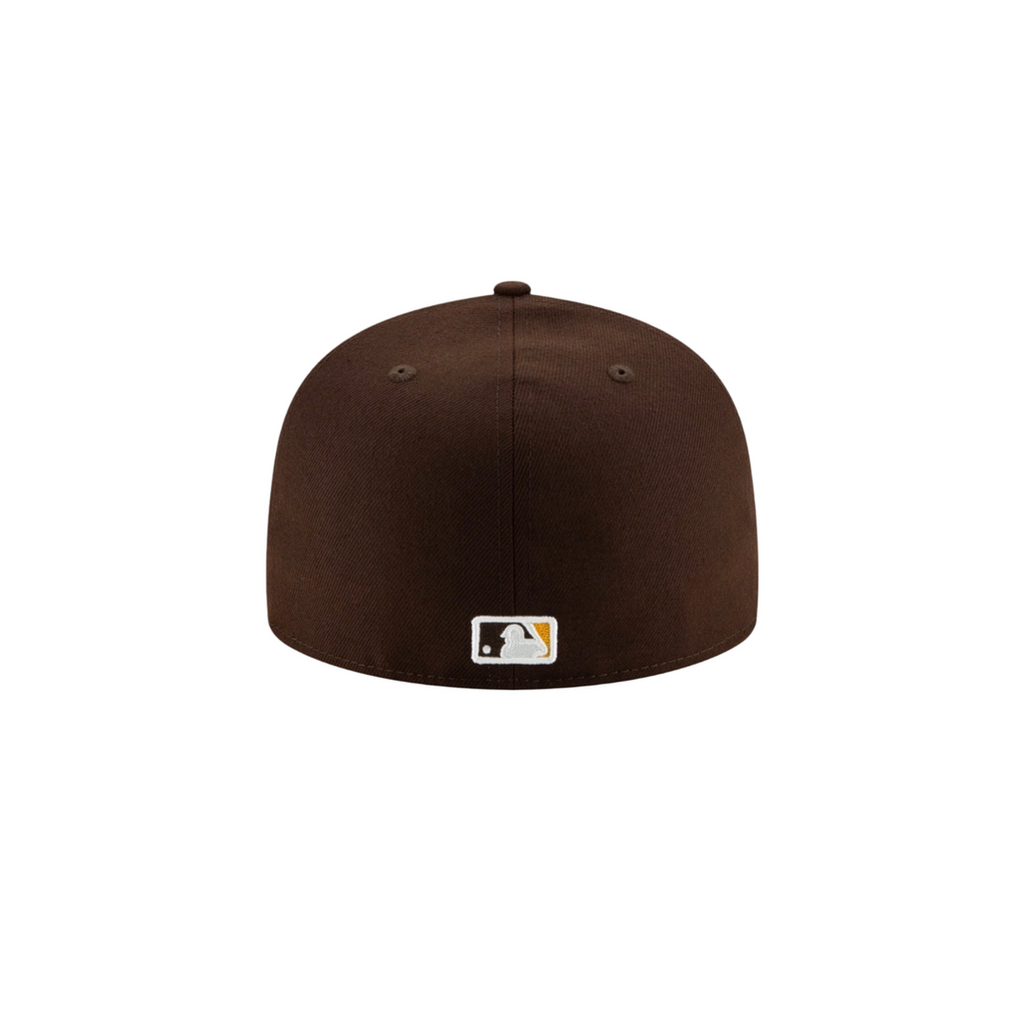 San Diego Padres brown basic fitted hat