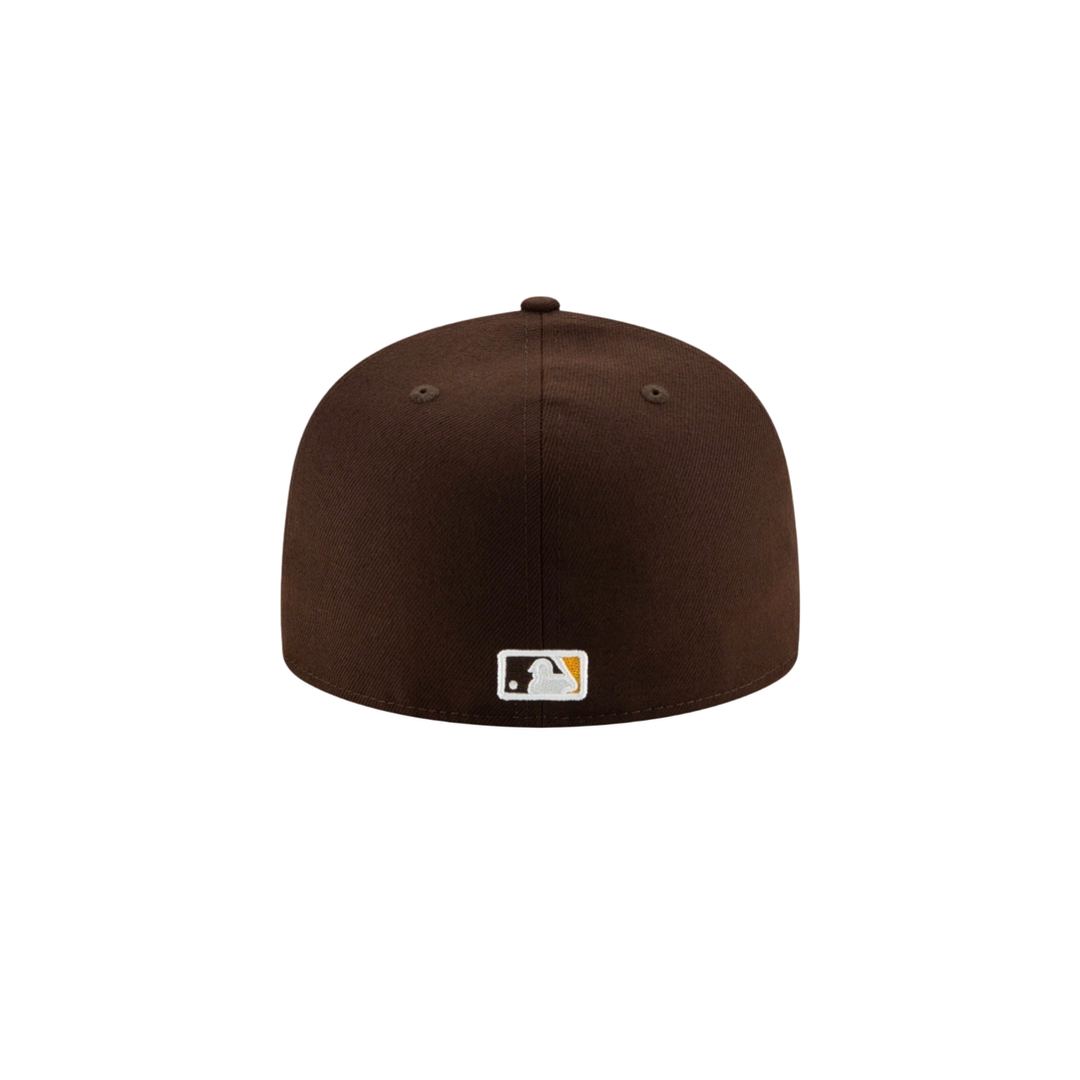 San Diego Padres brown basic fitted hat