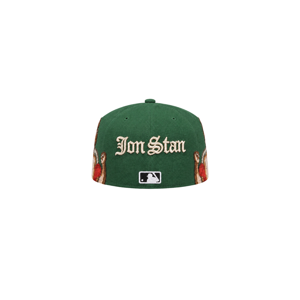 Oakland A’s green Cupid embroidery fitted hat